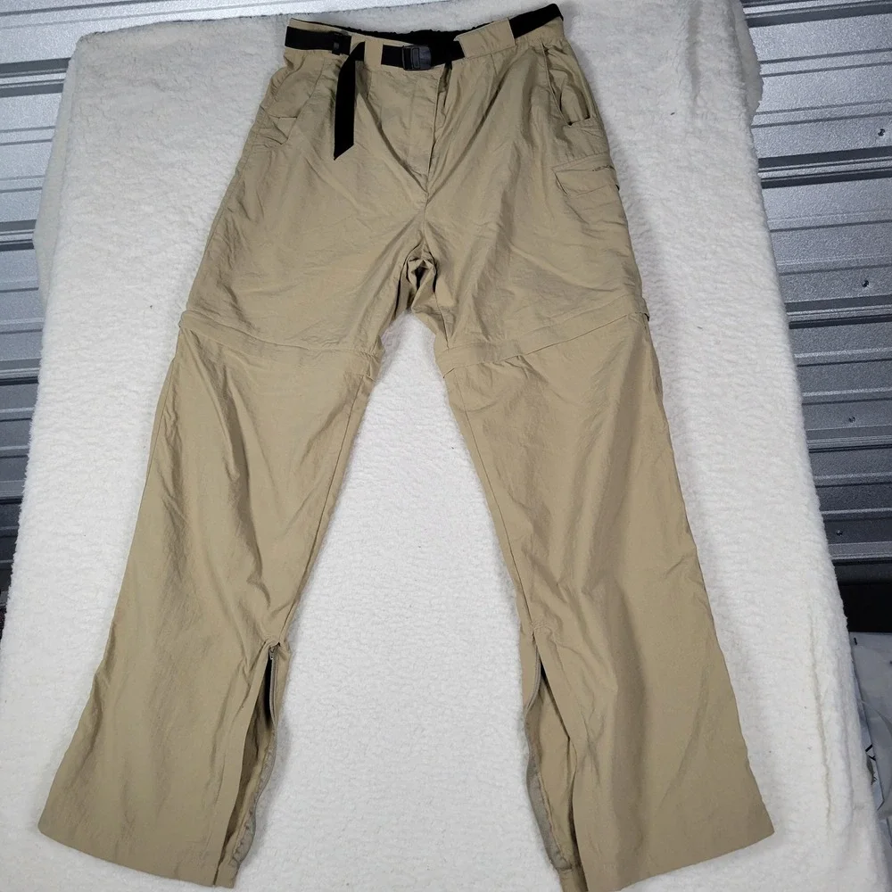 Axel Convertible Hiking Pants Mens 32 Tan Zip Off Cargo Gorpcore Outdoor Utility